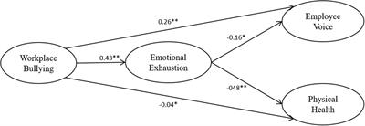 Does Workplace Bullying Produce Employee Voice and Physical Health Issues? Testing the Mediating Role of Emotional Exhaustion